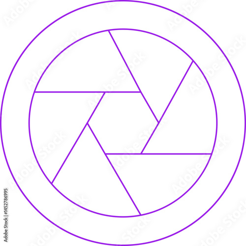 Camera shutter icon single vector illustration
