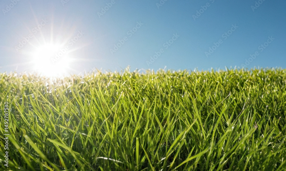 Fototapeta premium A sunny day at a green meadow