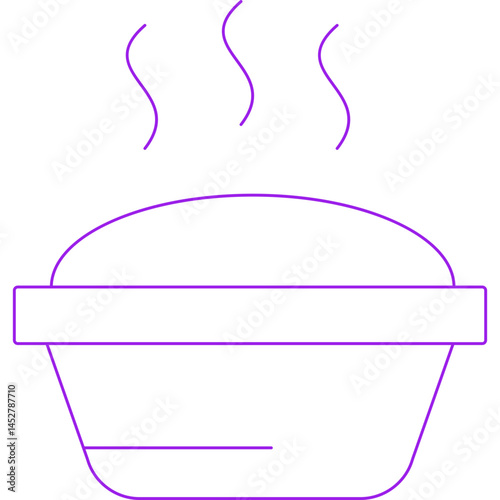 Hot cake icon single vector illustration