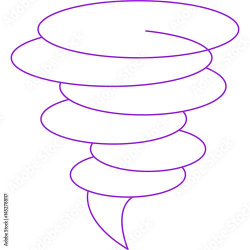Tornado icon single vector illustration