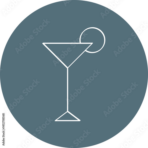 Glass icon single vector illustration