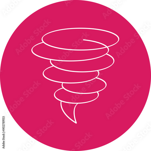 Tornado icon single vector illustration