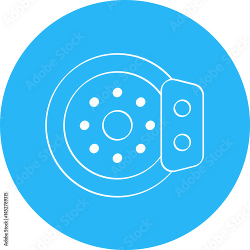 Brakes icon single vector illustration