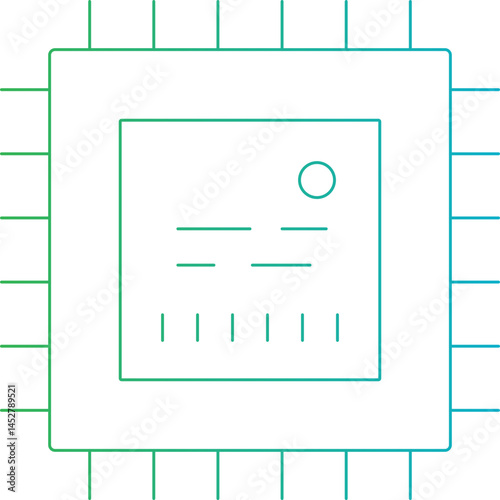 CPU icon single vector illustration