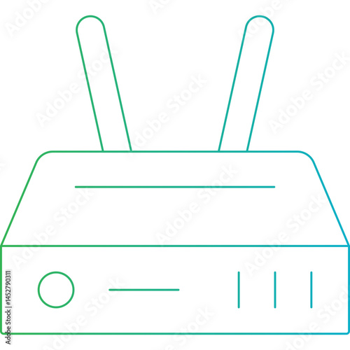 Wifi router icon single vector illustration