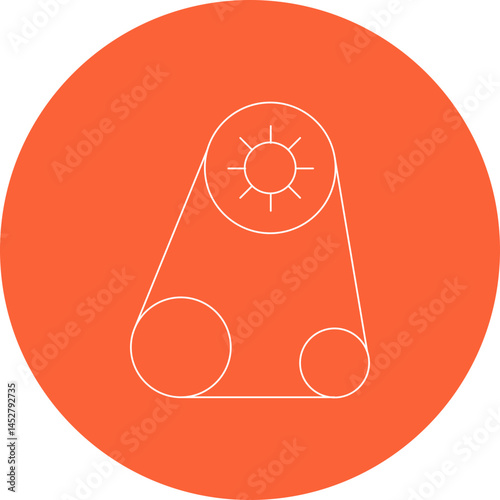Safety pin icon single vector illustration