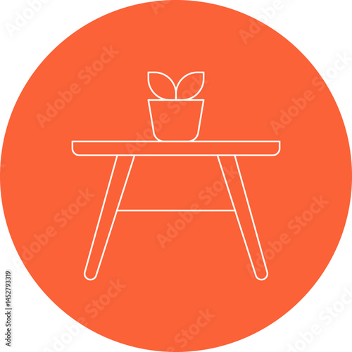 Table icon single vector illustration