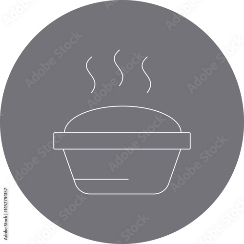 Hot cake icon single vector illustration