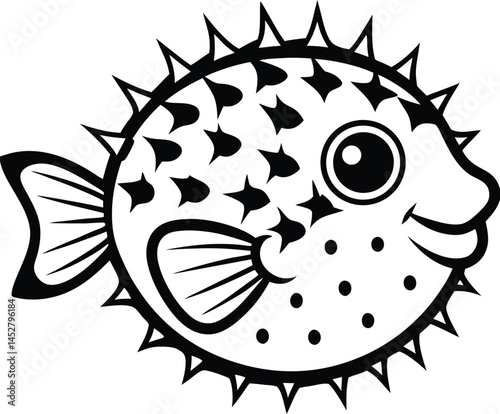 pufferfish silhouette