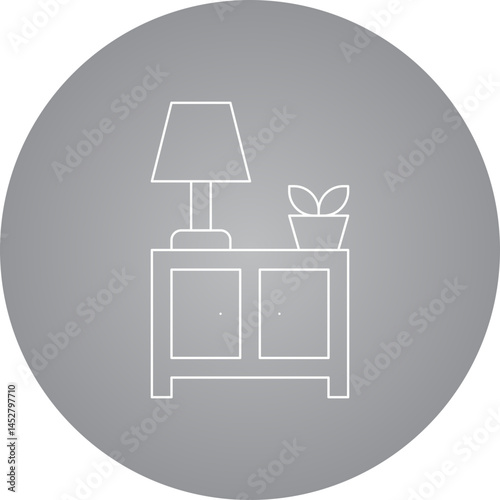 Lamp icon single vector illustration