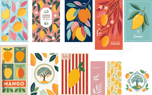 Mango Art Collection: Diverse Styles for Posters, Backgrounds & Cards
