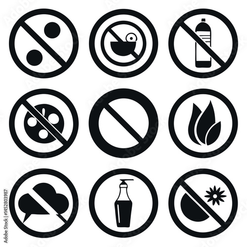 Collection of Prohibited and Allowed Symbols