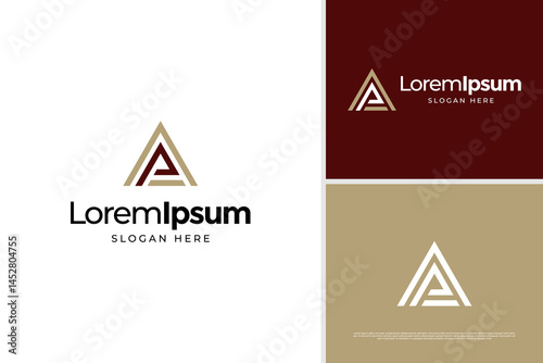 Elegant A and P letter logo design concept. Elegant logo vector template for hospitality business