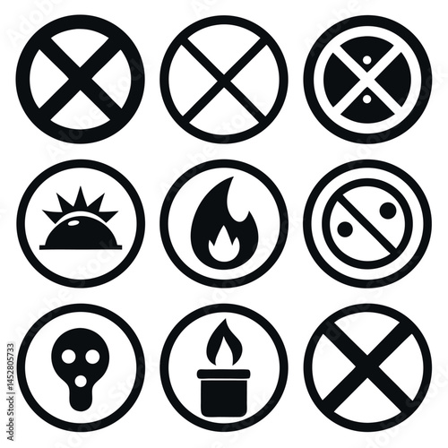 Collection of Prohibited and Allowed Symbols
