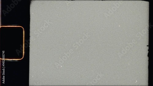 Lomography Retro Super 8mm Film Strip Frame Reel with Worn Frame Marks, Sprocket Hole and Jitter: 8 mm celluloid grain overlay with flickers, imperfections and Authentic Vibe