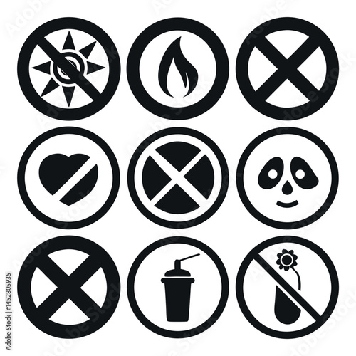 Collection of Prohibited and Allowed Symbols