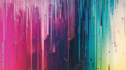 base Abstract glitch effect background with minimal distortion on solid color
