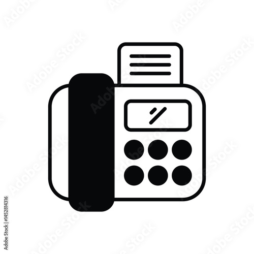 Fax Vector icon