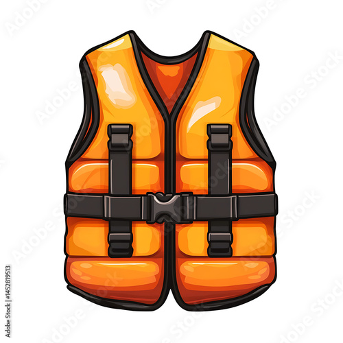 Life jacket vest lifejacket floatation isolated on transparent background.png