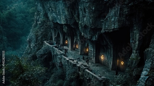 Mysterious Mountain Path: An Enigmatic Journey Through a Dark Cave