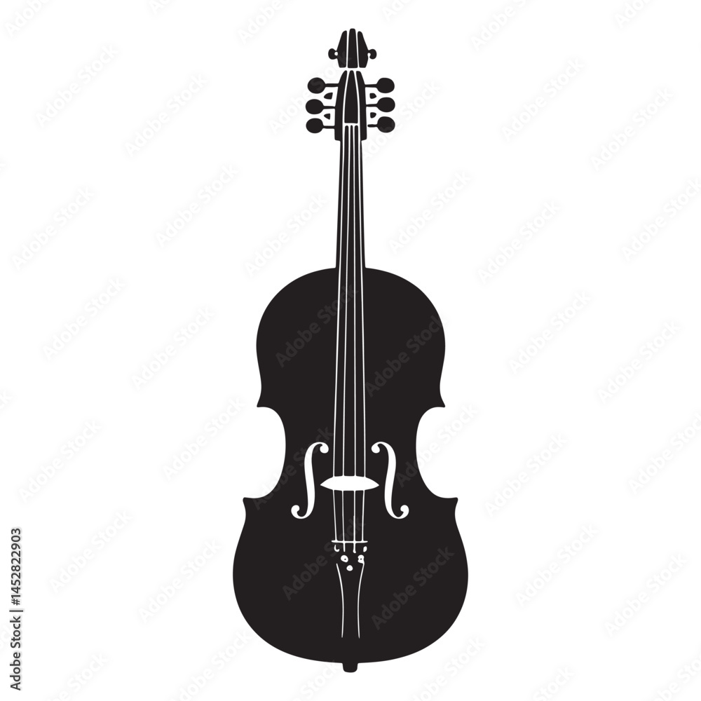 Fototapeta premium Cello icon isolated on white background