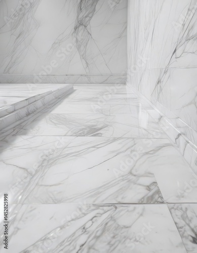 Ghostly grey lines dance across a bright white marble expanse  ,  polished,  abstract art,  artistic