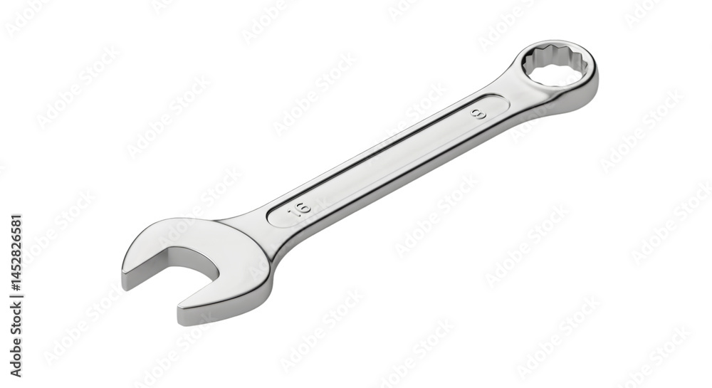 Adjustable wrench isolated on black background Adjustable wrench isolated on black background