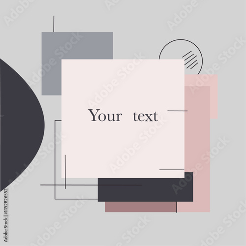 Text Hintergrund Business Visitenkarte grau rosa