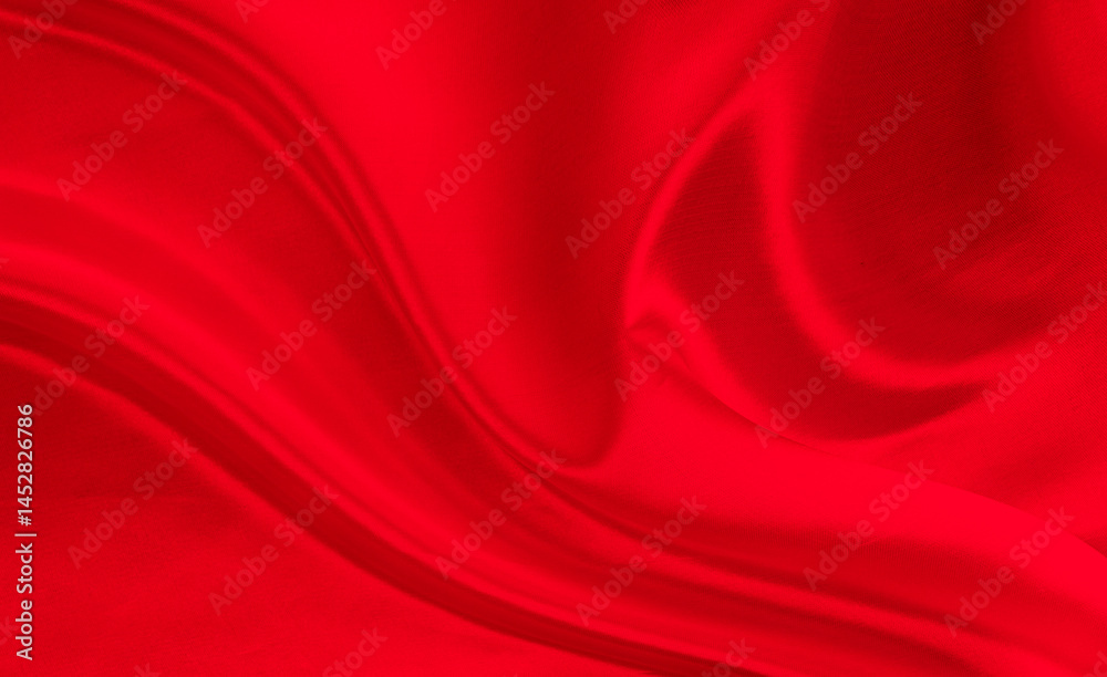 Obraz premium Black red satin dark fabric texture luxurious shiny that is abstract silk cloth background with patterns soft waves blur beautiful.