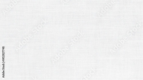 White Linen Texture Subtle Fabric Background.