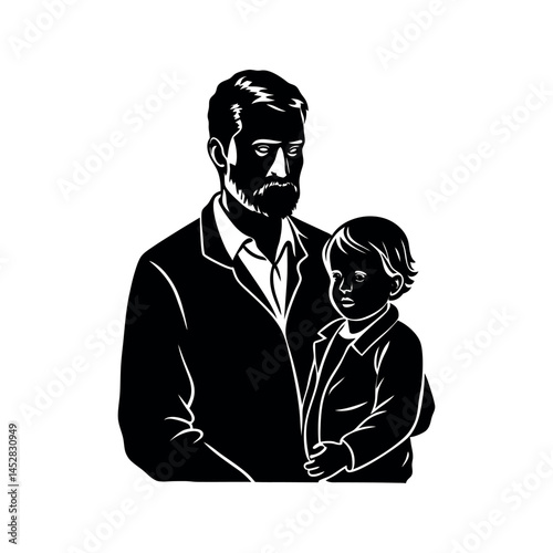 Father Figure Symbol Vector Illustration