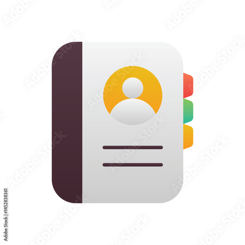 Address Book Vector icon