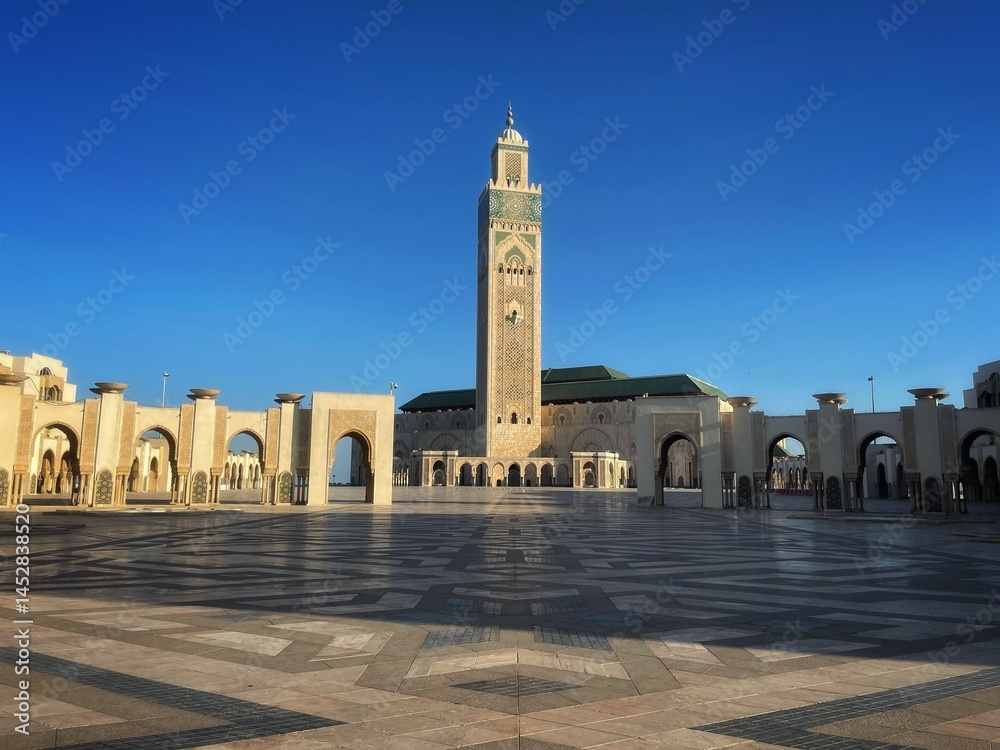 Obraz premium The Hassan II Mosque in Casablanca