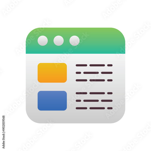Contact Form Vector icon