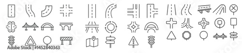Road signs and symbols collection for navigation and traffic guidance in urban areas