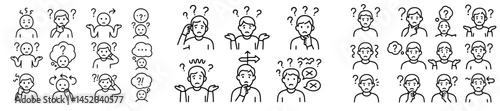 Emotional expressions represented through various icons showing different feelings and reactions