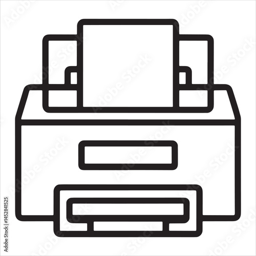 printer icon vector illustration