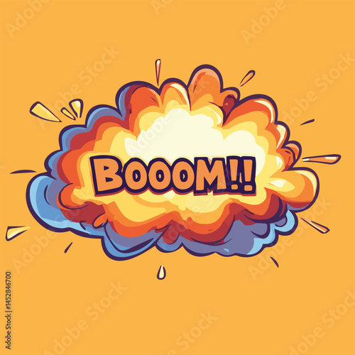 Comic book funny sound effect