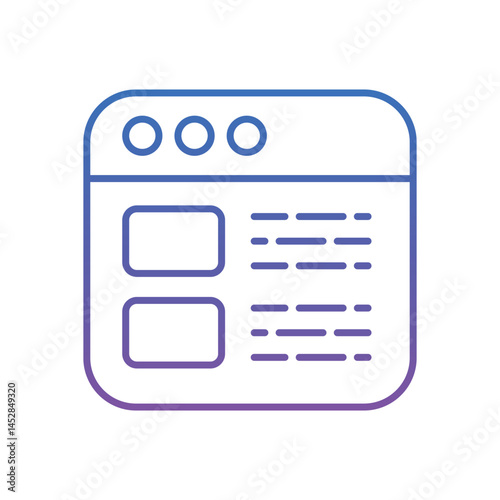 Contact Form Vector icon