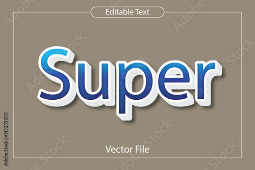 Super 3D text effect