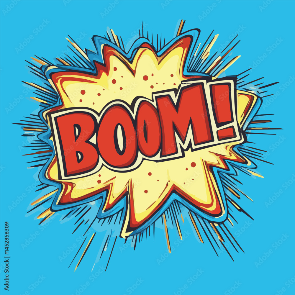 Naklejka premium Comic book funny sound effect