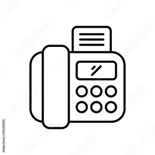 Fax Vector icon