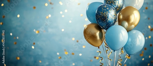 Whimsical celebration colorful balloons and confetti delight