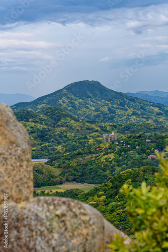 Mount Kaya Valley View from Tateishi Mount, Itoshima, Japan