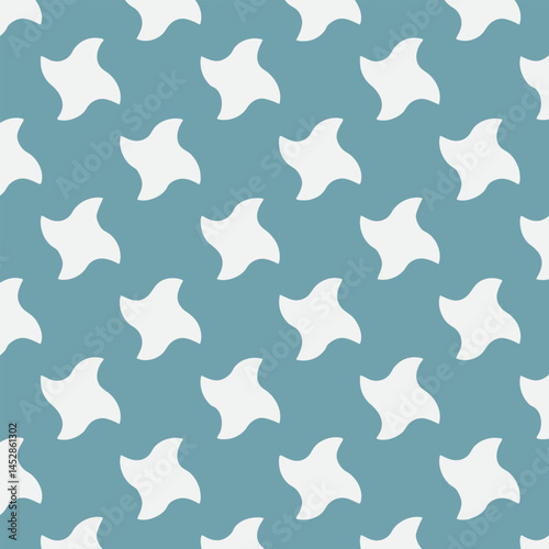 A colorful vector seamless pattern features star shapes for textile pattern design 