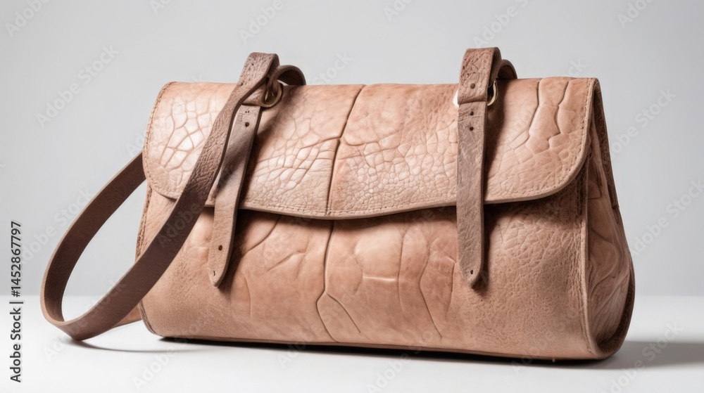 women's bag on a white background brown color women's bag on a white background brown color