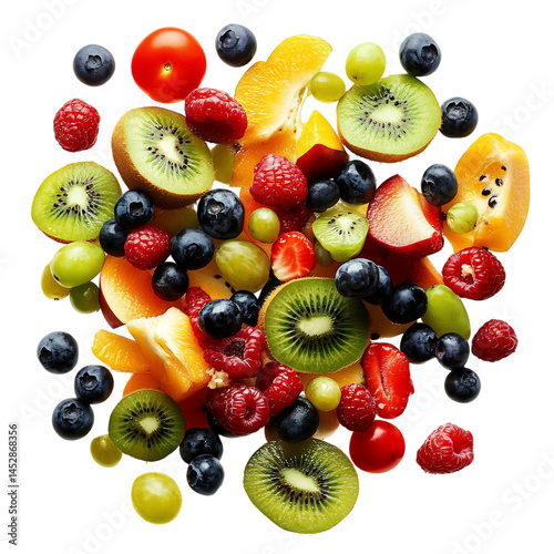 Pile of Fruit with Kiloa Isolated on Transparent Background
