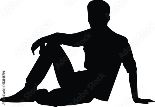 PARKOUR silhouette vector isolated on white background