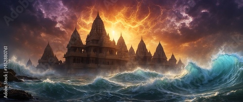 A divine ancient Indian city