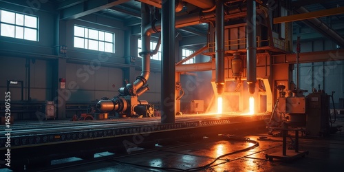 Industrial Manufacturing Unit with Melting Equipment